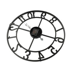 Sleek Metal For outdoor Wall Clock Classic Design Perfect for Any Space