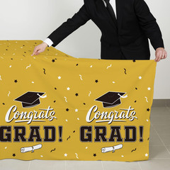 Graduation Tablecloths Graduation Party Table Decorations Waterproof Plastic Rec
