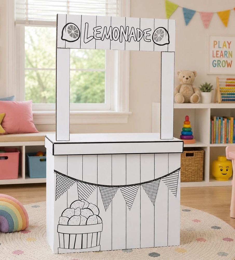 Lemon Fruit Ade Play Store Cardboard Stand-Up Coloring Activity 58″H x 35″L #489