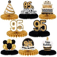 Happy 95th Birthday Honeycomb Centerpieces Cheers to 95th Birthday 95 Years Old