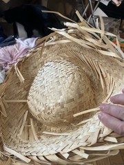 Misc. Items For Hawaiian/Luau Party/Pool, 16 Pcs, Straw Hat, Cups, Lei, Lanterns