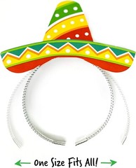 Sombrero Party Hats 9 Pack Sombrero Headband Cinco De Mayo Party Supplies Deco