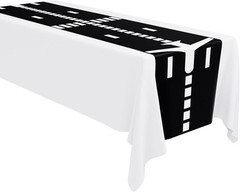 2 x 10 ft Road Table Runner Runway Airplane Birthday Party Supplies Race Track