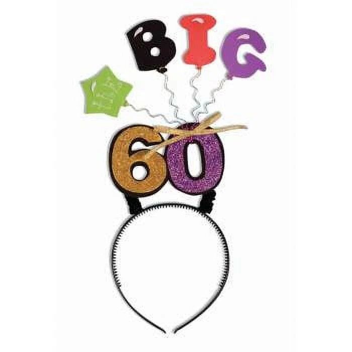 The Big 60th Headband Happy Birthday Celebration