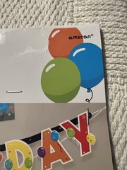 Amscan Happy Birthday Rainbow Banner Kit Set of 4 Colorful Party Decor New