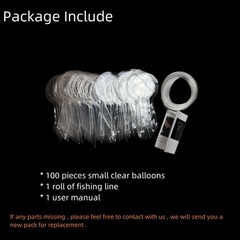 Small Clear Balloons 100Pcs Mini Bubble Bobo Balloons Latex Free Tiny Crystal T