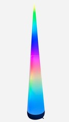 9’8″ Inflatable Color-Changing LED Cone with Remote & Sandbag Base – NIB