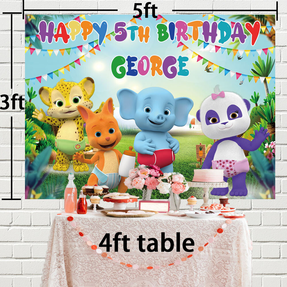 Word Party Personalised Custom Banner Backdrop Party Supplies Birthday Gift