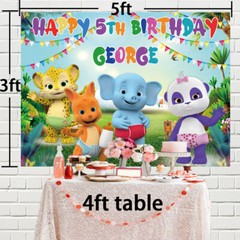 Word Party Personalised Custom Banner Backdrop Party Supplies Birthday Gift