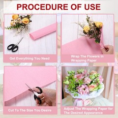 8Pcs Crepes Papers Roll 8.2ft Long 98 Inch Wide for Decoration Multicolor