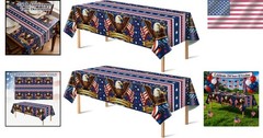Vibrant 250th Anniversary Tablecloths for 4th of July and Memorial Day – 2 Pack