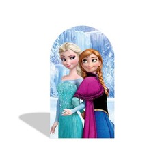 Anna Elsa Frozen Arch Backdrop Cover Birthday Photo Background Party Decor