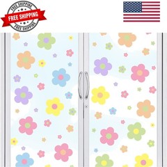 9 Sheets Spring Flowers Window Clings Back to School Colorful Flowers Windows…