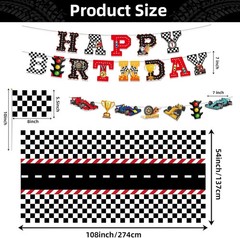 Race Car Party Decorations Include Race Car Happy Birthday Banner Race Car Table