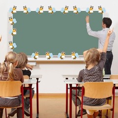 50PCS Bumble Bee Cutouts for Bulletin Board Decorations, Cute Bee Student Nam…