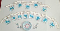 Hello Kitty Cinnamoroll Sanrio Happy Birthday banner & paper plates set Anime