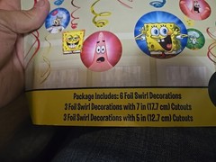 2011 SpongeBob SquarePants Swirl Decorations New Sealed 12pcs Party Supplies