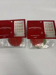 Wondershop Holiday Backdrop Kit Red Green Gold Streamer