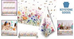 Wildflower Baby Shower Tablecloth, 70.8″ x 42.5″ (3pcs) – Floral & Butterfly …