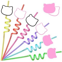 AMFZON 24 Kitty Birthday Party Large, Green Purple Red Pink Yellow Blue