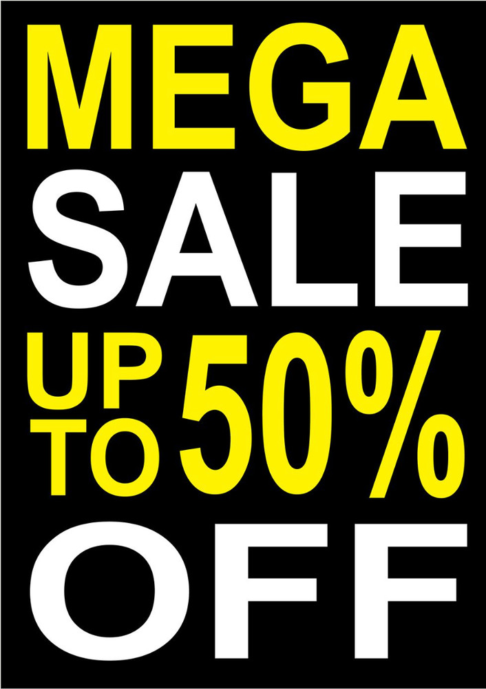 Sale Starts Poster Bespoke Any Text Wording Various Sizes Shop Retail Business