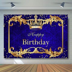 7x5ft Prince Birthday Banner – Elegant Decoration for Joyful Celebrations