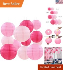 12 Pcs Decorative Paper Lanterns – Romantic Hanging Decor for Special Occasions