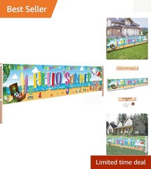 Polyester Hawaiian Luau Sign – Large 118 x 20 Inch for Any Summer Celebration