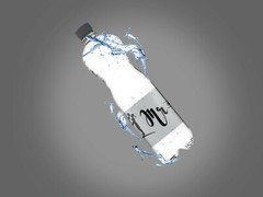 Mr. and Mrs. Silhouette Water Bottle Labels | 2″ x 8″ Inch | 50 Pack