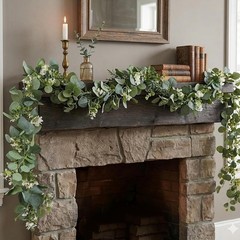 Artificial Eucalyptus Vines (3-Pack, Total 17.7Ft), Green Eucalyptus Garland