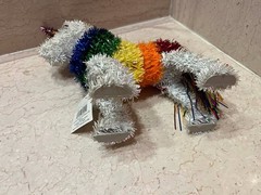 Rainbow Unicorn Pride Decoration Colorful Tinsel Sparkly 11 x 14 in