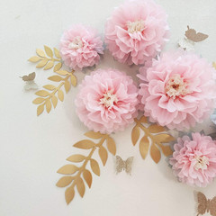 Paper Flower Decorations for Wall Backdrop Girld Nursery Wall Decor Wedding Brid