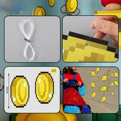 24 Pcs Super Brother Themed Party Decorations Hanging Decorations Video Game …