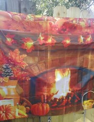 Thanksgiving Backdrop Thanksgiving Party Decorations Banner Grommeted 72″ x 43″