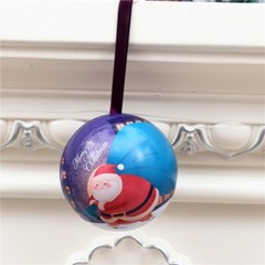 Christmas Tinplate Candy Box Pendant for Tree Decoration Candy for Case Gif