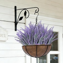 TURNMEON 10 Bundles Artificial Lavender Flowers for 10 Bundles, Gray Purple
