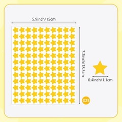 Gold Self-Adhesive Star Stickers for Kids – 3000 Pcs Mini Star Stickers