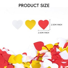 6000 PCS Heart Shaped Paper Confetti Valentines Day Wedding Table Decoration