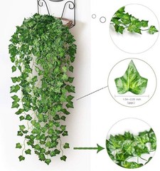 Comtelek 168 FT Artificial Ivy 24 Pack Vine Garland 168 ft, Green