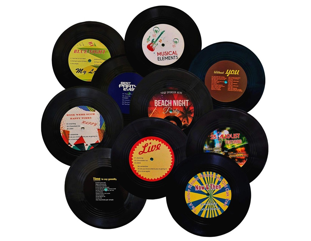 7 Inch Blank Vinyl Records Fake 10 Pieces Aesthetic Room Decor Wall Hip Hop