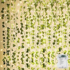 84Ft 12 Pack Artificial Ivy Garland Fake Plants, Vine Hanging Garland with CE