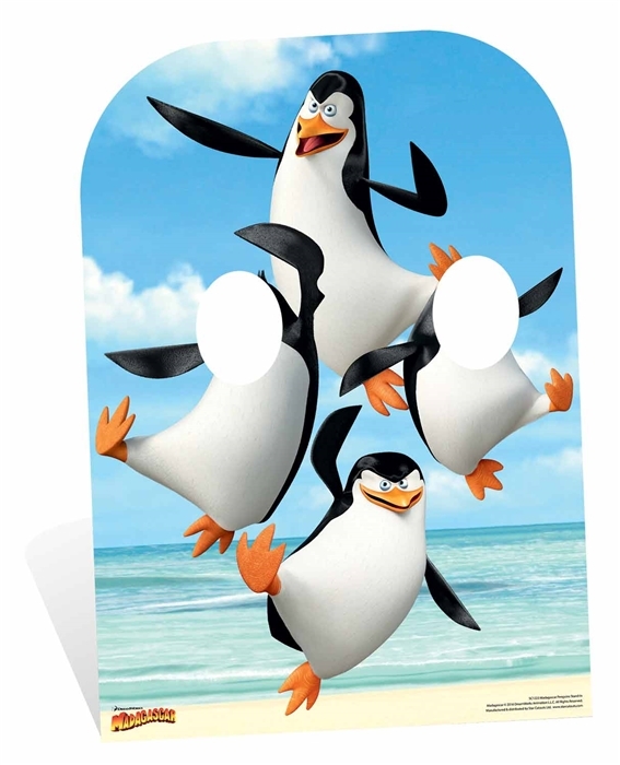 Penguins of Madagascar Child Size Stand in Cardboard Cutout Great for photos
