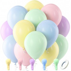 100 Pack Pastel Latex Balloons 12 for Birthday, Wedding, and Party Decor