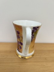 Crown Trent Fruit Mug Cup Gold Trim Fine Bone China Tea Coffee