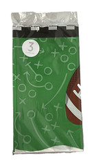 Football Tablecloth Plastic | 3 Pcs Party Pack 54” x 84” Features Game Play