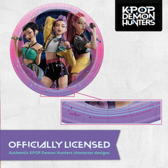 Kpop Demon Hunters Birthday Decorations | Kpop Demon Hunters Plates and Napkins,