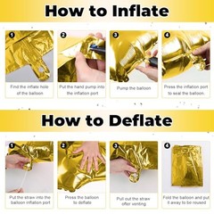 40 Inch Gold HOME Balloon Letters for Housewarming Party Gold – Home