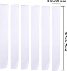 12 Pieces Blank Satin Sashes Plain Sashes Party Accessory for Graduation Wedding