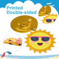 36 PCS Summer Party Hanging Swirl Pool Beach Ceiling Streamer Decoration