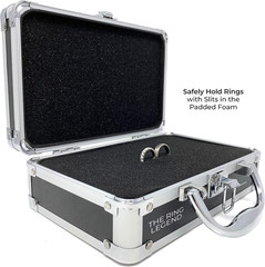 Ring Security Ring Bearer Briefcase with Padded Slits to Hold Rings – Ring Beare